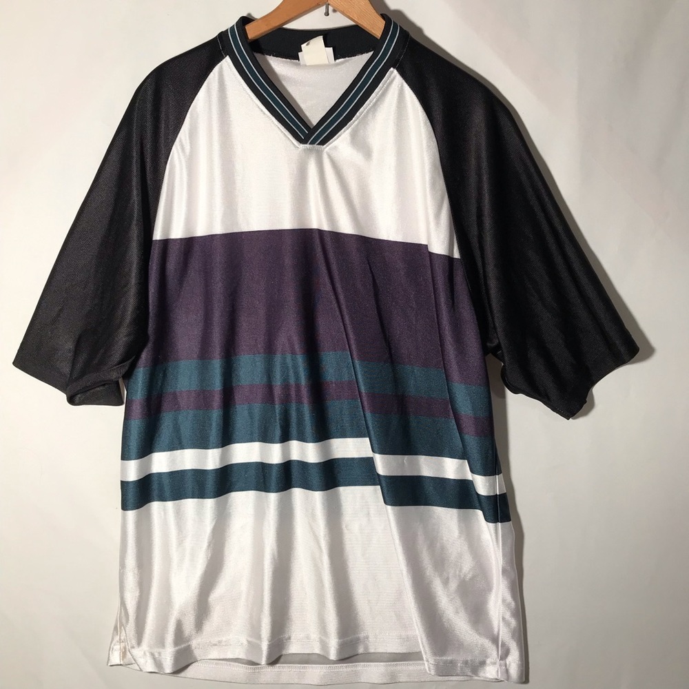 Vtg Large Pro Spirit tshirt striped made in USA